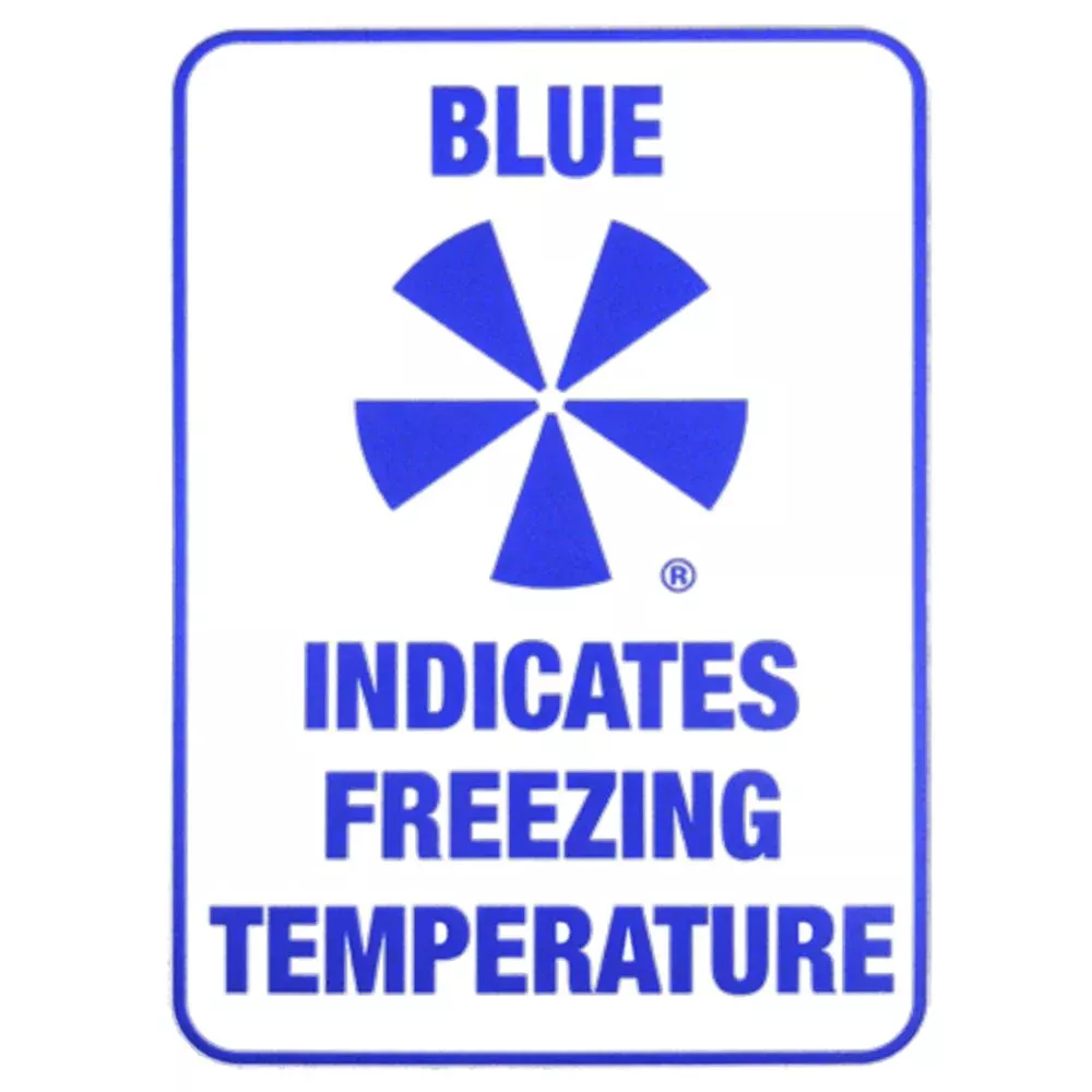 IceAlert System IceAlert Explanatory Door Cling, 7"x10" - 712010
