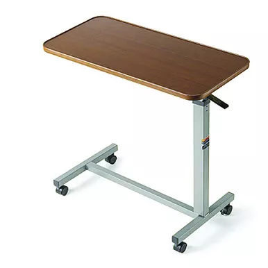 Invacare 6417 - Auto-Touch Overbed Table, 30" x 15" x 3/4", 29" to 45"