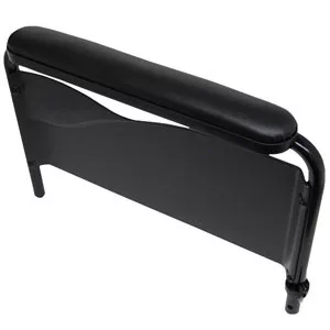 Invacare 888112521534P - Removable Adjustable Height Conventional Full Length Armrest Kit Left, Black Satin