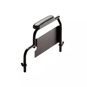Invacare 8881127464U67 - Fixed Height Conventional Desk Length Armrest Kit, Left, Black Vinyl Upholstery