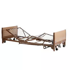 Invacare BED38LOW-1633 - Low Bed Package, Includes 5410LOW Full-Electric Low Bed, 5185 Innerspring Mattress, 6632 Assist Rails