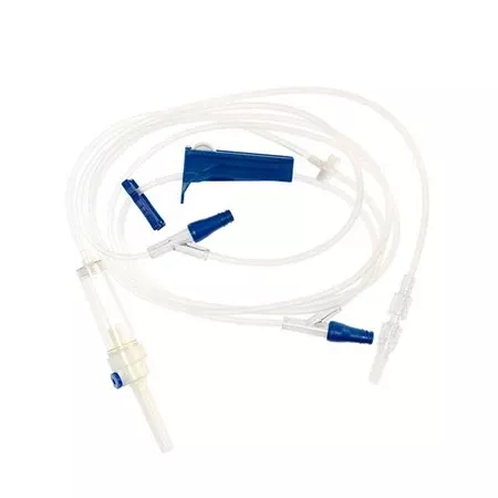 IV Pump Set McKesson Pump 2 Ports 10 Drops / mL Drip Rate Without Filter 97 Inch Tubing- Default Title
