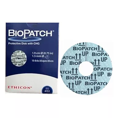 J&J ET 4151 - Biopatch Antimicrobial Dressing 3/4" Disk, 1-1/2 mm