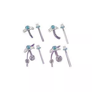 Kendall 50XLTCP - Tracheostomy Tube Shiley™ XLT Proximal Extension Size 5 Cuffed Adult
