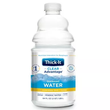 Kent Precision B452-A5044 - Thick-It Clear Advantage Thickened Water 64 oz. Bottle Unflavored Liquid IDDSI Level 3 Moderately Thick/Liquidized