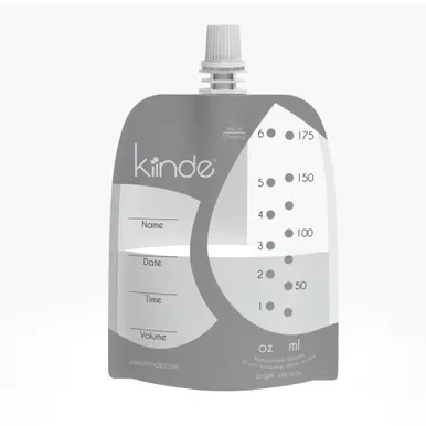 Kiinde KP-N-90-DM - Kiinde Medical Breast Milk Storage Pouches, 90ct