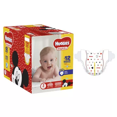 Kimberly Clark 51475 - Huggies Snug and Dry Diapers, Size 2, Big Pack, 80 Ct