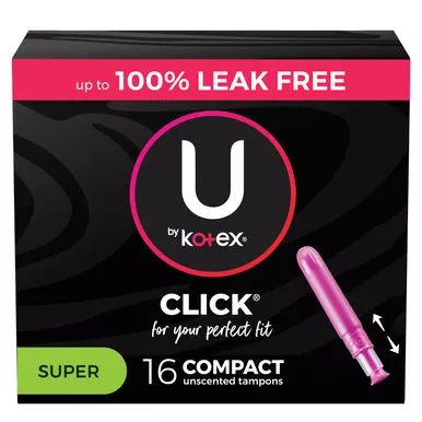 Kimberly Clark 51581 - U by Kotex Supreme Premium Compact Tampons, Super, 16 ct, Replaces Item 6951570
