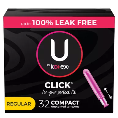 Kimberly Clark 51583 - U by Kotex Supreme Premium Compact Tampons, Regular, 32 ct, Replaces Item 6951572