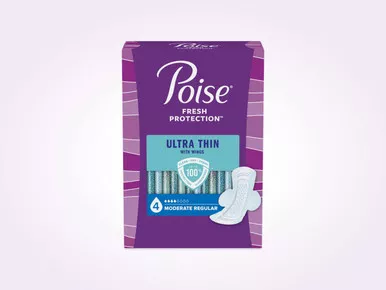 Kimberly Clark 54212 - Poise Ultra Thin Moderate Wing Pad