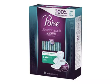 Kimberly Clark 54386 - Poise Ultra Thin Light Wing Pad