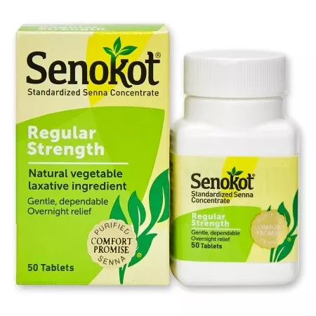 Laxative Senokot Tablet 50 per Bottle 8.6 mg Strength Sennosides- Default Title
