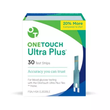Lifescan 024-271 - One Touch Ultra Plus Test Strips (30 count)
