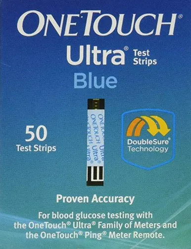 Lifescan 22896 - Blood Glucose Test Strips OneTouch Ultra Blue 50 Strips per Pack