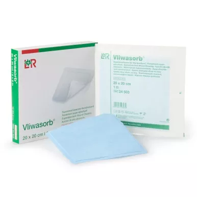 Lohmann & Rauscher 24503 - Vliwasorb Super Absorbant Dressing, 8" x 8"