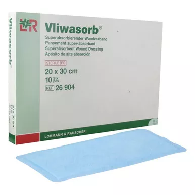 Lohmann & Rauscher 26904 - Vliwasorb Super Absorbant Dressing, 8" x 12"
