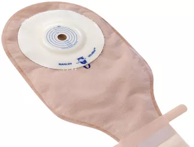 Marlen 52500 - Ostomy Pouch UltraMax™ One-Piece System 9 Inch Length Drainable Convex Light, Trim to Fit