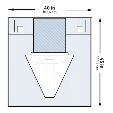 McKesson 183-I80-14112-S - Obstetrics / Gynecology Drape McKesson Under Buttocks Drape 40 W X 45 L Inch Sterile