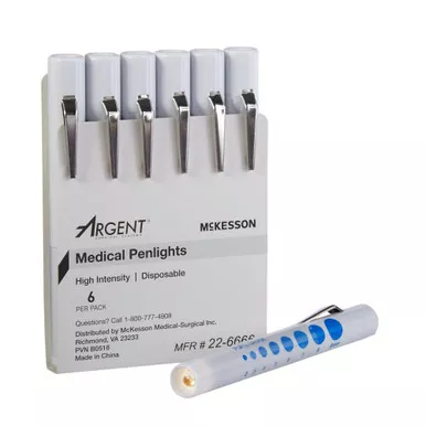 McKesson 22-6666 - Penlight McKesson White Light 4-1/2 Inch Disposable