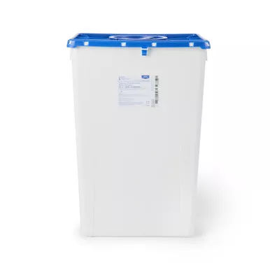 McKesson 2257 - Pharmaceutical Waste Container McKesson Prevent White Base 24-3/5 H X 17-3/10 W X 13 L Inch Vertical Entry 18 Gallon
