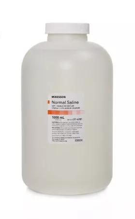 McKesson 37-6281 - Irrigation Solution McKesson 0.9% Sodium Chloride Not for Injection Bottle 1,000 mL