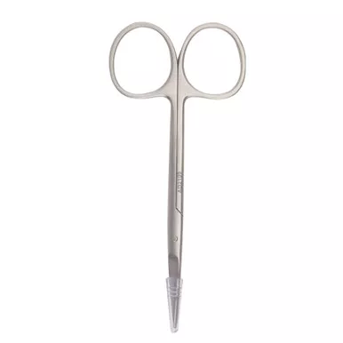 McKesson 43-1-103 - Iris Scissors McKesson Argent™ 4 Inch Length Surgical Grade Stainless Steel Finger Ring Handle Sharp Tip / Sharp Tip