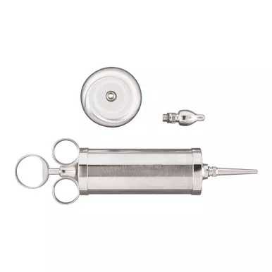 McKesson 43-1-251 - Ear Syringe with Shield McKesson Argent™ Three Ring Style Three Ring, Silver Barrel and Plunger OR Grade