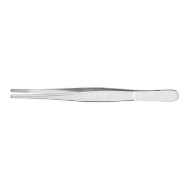 McKesson 43-1-705 - Iris Forceps McKesson Argent™ Von Graefe 4-1/2 Inch Length OR / Surgical Grade German Stainless Steel NonSterile NonLocking Thumb Handle Straight Serrated Tips