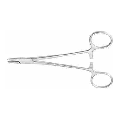 McKesson 43-1-832 - Needle Holder McKesson Argent™ Baumgartner 5-1/2 Inch Length Serrated Jaws Finger Ring Handle