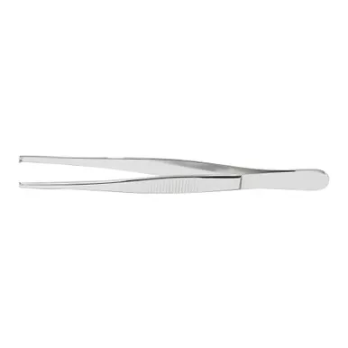 McKesson 43-2-762 - Tissue Forceps McKesson 5-1/2 Inch Length Floor / Office Grade Pakistani Stainless Steel NonSterile NonLocking Thumb Handle Straight 1 X 2 Teeth