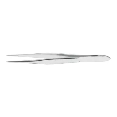 McKesson 43-2-781 - Splinter Forceps McKesson 4-1/2 Inch Length Floor / Office Grade Pakistani Stainless Steel NonSterile NonLocking Thumb Handle Straight Pointed Tips