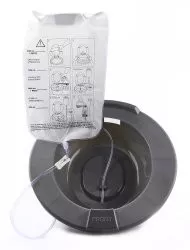 McKesson 56-80102 - Sitz Bath McKesson Round Graphite Plastic 2000 mL Bag Graduated, 500 mL Increments up to 2000 mL