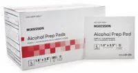 McKesson 58-404 - Alcohol Prep Pad McKesson 70% Strength Isopropyl Alcohol Individual Packet Large Sterile