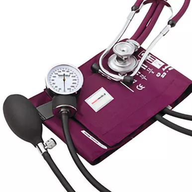 McKesson 768-641-11AMMM - Reusable Aneroid / Stethoscope Set McKesson Brand 23 to 33 cm Adult Cuff Dual Head Sprague Stethoscope Pocket Aneroid