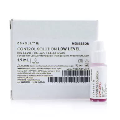 McKesson 900-501MCK - Control Consult™ Hb Hemoglobin Low Level 3 X 1.9 mL