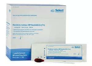 McKesson 986 - Impregnated Swabstick McKesson 10% Strength Povidone-Iodine Individual Packet Sterile