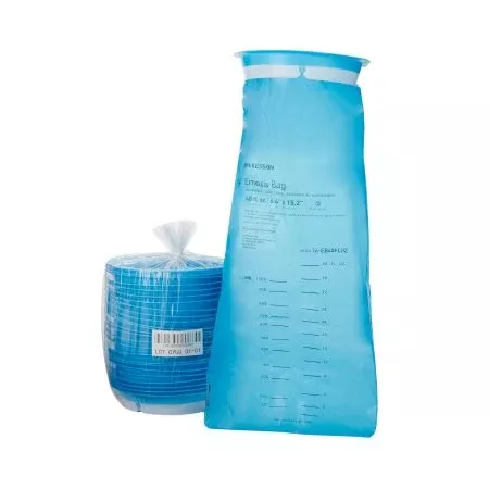 McKesson Emesis Bag McKesson 40 oz. Blue - Case of 100 - 16-EB40FLOZ-CS