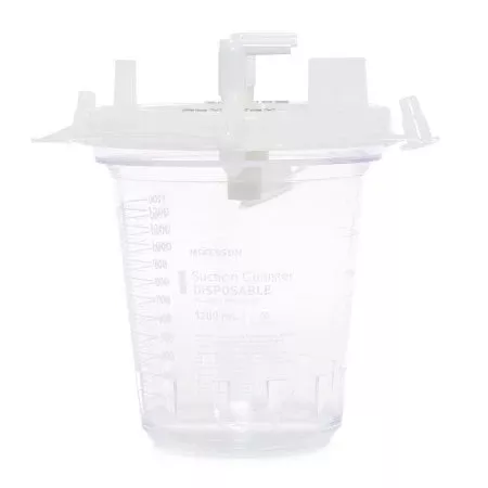 McKesson Suction Canister McKesson 1200 mL Pour Lid - Each - 16-43203-01-EA