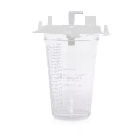 McKesson Suction Canister McKesson 2000 mL Pour Lid - Case of 24 - 16-43206-01-CS