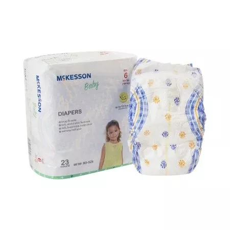 McKesson Unisex Baby Diaper McKesson Size 6 Disposable Heavy Absorbency - Case of 4 - BD-SZ6-CS