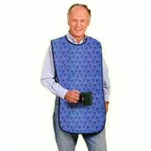 Mealtime Protector,cotton,18" X 36",blue Paisley- 1 Each