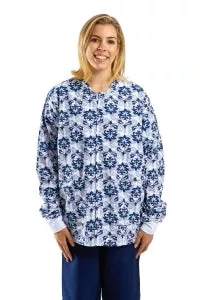 Medline 1888 Print warm up jackets - DBD-JACKET, SCRUB, PRINT, KNIT CUF, IKAT - 8832IKTL