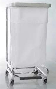 Medline 200 Denier Nylon Hamper Bags - Nylon Hamper Bag with Chair Back, White, 24" x 36" - MDT021344