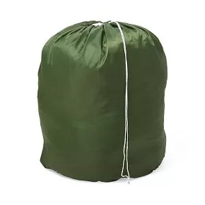 Medline 200 Denier Nylon Hamper Bags - Nylon Hamper Bag with Drawcord, Forest Green, 18" - MDT021348FOR
