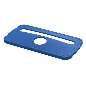 Medline 23-Gal. Plastic Recycling Bin with Sidewall Venting - LID, RECYCLE, 23GAL, BLUE, F / EVSSTC2304RL - EVSSTC23R04