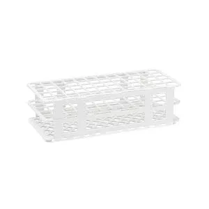 Medline 60-Place 17 mm Test Tube Racks - Test Tube Racks, 60-Place, 17 mm, White - MLAB17TRACKW