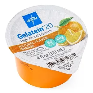Medline Active Gelatein20 - Active Gelatein 20 Supplement, Orange Flavor, 4-oz. Cup - NNI11691