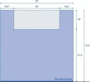 Medline Adaptable Draping System - Resistat Adaptable Foot Drape with Poly Soaker, 70-1/2" x 70" - MDT013673F