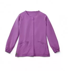 Medline Addison ave Scrub Jackets - DBD-JACKET, SCRUB, ADDISON, HIDDEN SNAP, PPL - 5540PPLXS