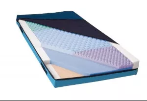 Medline Advantage 1000 Mattress - Advantage 1000 Mattress with Fire Barrier, 1 Piece Raised Edge, 36" x 80" x 6" - MSCADV1080FR1